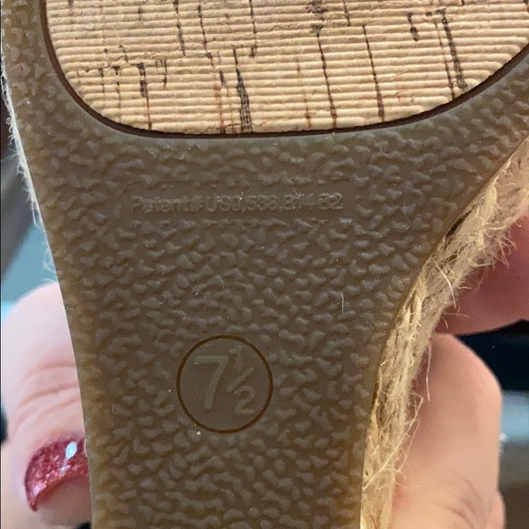 J Crew Wedge Heel 7.5 espiraladas black - Picture 6 of 7